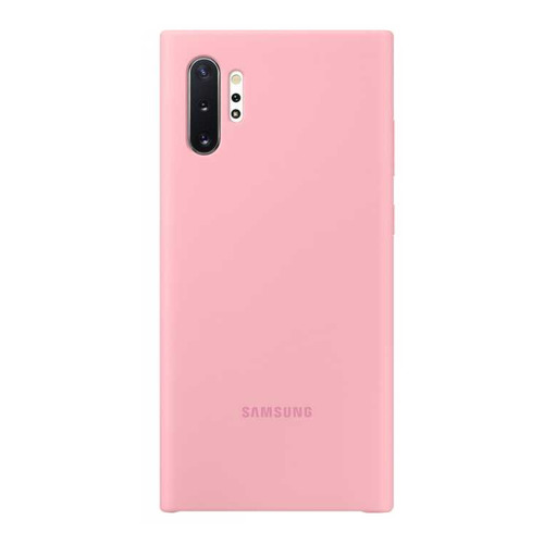 

Чехол (клип-кейс) SAMSUNG Silicone Cover, для Samsung Galaxy Note 10+, розовый [ef-pn975tpegru]