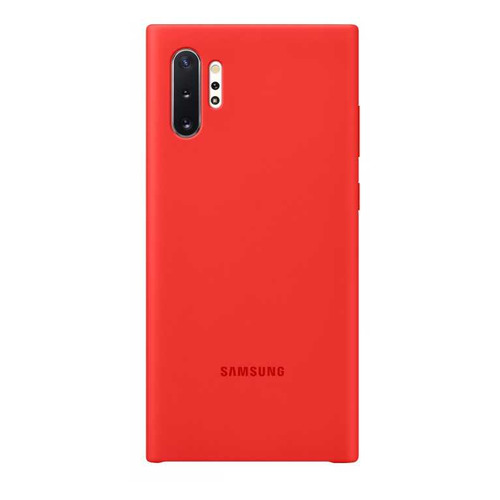 

Чехол (клип-кейс) SAMSUNG Silicone Cover, для Samsung Galaxy Note 10+, красный [ef-pn975tregru]