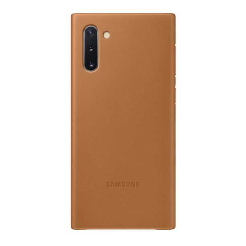 фото Чехол (клип-кейс) samsung leather cover, для samsung galaxy note 10, бежевый [ef-vn970laegru]