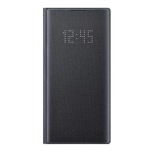 

Чехол (флип-кейс) SAMSUNG LED View Cover, для Samsung Galaxy Note 10, черный [ef-nn970pbegru]
