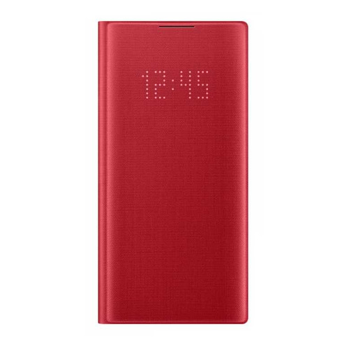 

Чехол (флип-кейс) SAMSUNG LED View Cover, для Samsung Galaxy Note 10, красный [ef-nn970pregru]
