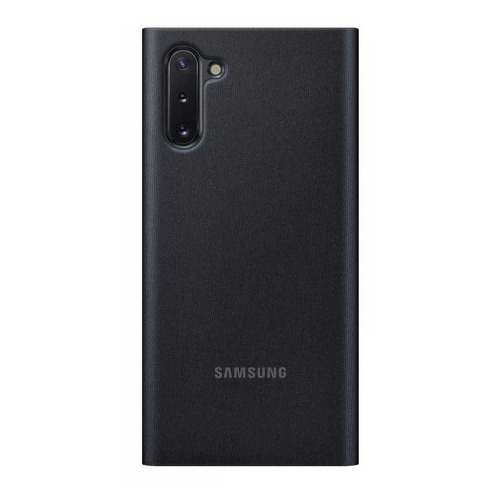 

Чехол (флип-кейс) SAMSUNG Clear View Cover, для Samsung Galaxy Note 10, черный [ef-zn970cbegru]