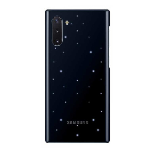 

Чехол (клип-кейс) SAMSUNG LED Cover, для Samsung Galaxy Note 10, черный [ef-kn970cbegru]