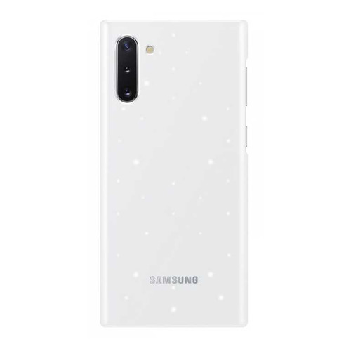 

Чехол (клип-кейс) SAMSUNG LED Cover, для Samsung Galaxy Note 10, белый [ef-kn970cwegru]