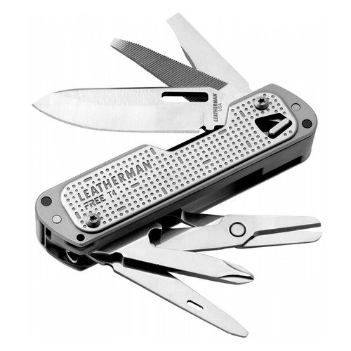 

Мультитул Leatherman Free T4, 12 функций, серебристый [832686], Free T4