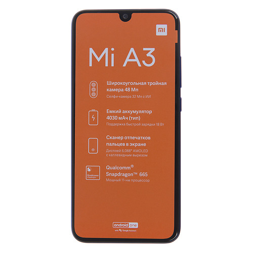 

Смартфон XIAOMI Mi A3 128Gb, синий