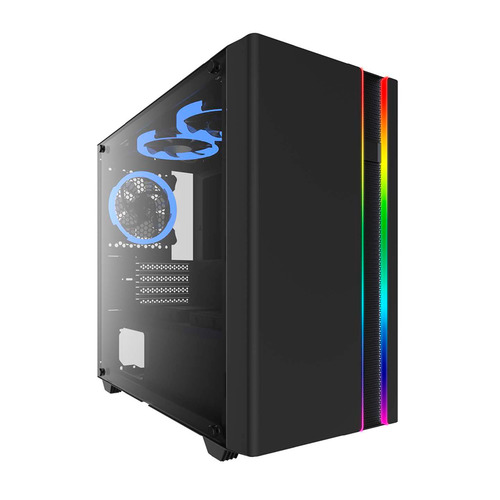 

Корпус mATX FORMULA V-LINE 7502, Mini-Tower, без БП, черный, V-LINE 7502