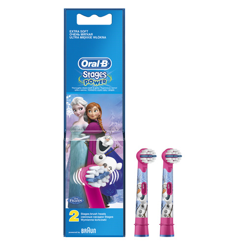 фото Набор сменных насадкок oral-b kids stages power frozen, 2 шт [80320079]