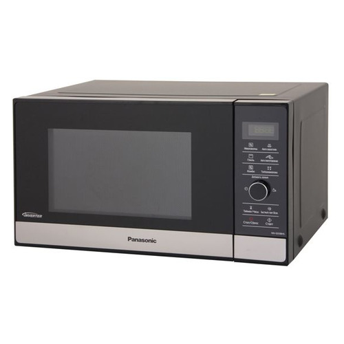 фото Микроволновая печь panasonic nn-gd38hszpe, 1000вт, 23л, черный /нержавеющая сталь