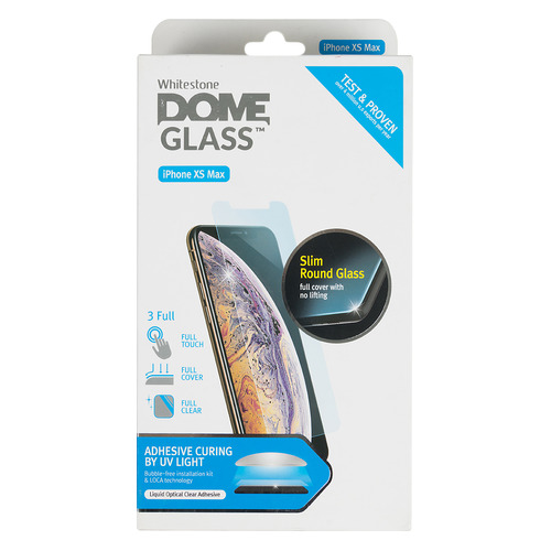 

Защитное стекло для экрана Whitestone Dome для Apple iPhone XS Max антиблик, 77 х 157 мм, 3D, 1 шт, Whitestone Dome