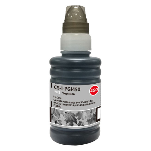 

Чернила Cactus CS-I-PGI450, для Canon, 100мл, черный, CS-I-PGI450