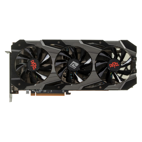 фото Видеокарта powercolor amd radeon rx 5700xt , axrx 5700xt 8gbd6-3dhe/oc, 8гб, gddr6, oc, ret