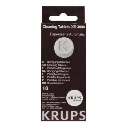 

Очиститель от накипи для кофеварок и кофемашин Krups XS300010 (упак.:10шт), XS300010