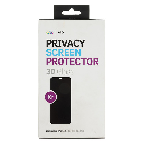

Защитное стекло для экрана VLP Privacy для Apple iPhone XR антиблик, 75 х 150 мм, конфиденциальная, 1 шт [vlp-3dglp-ipxr], VLP Privacy