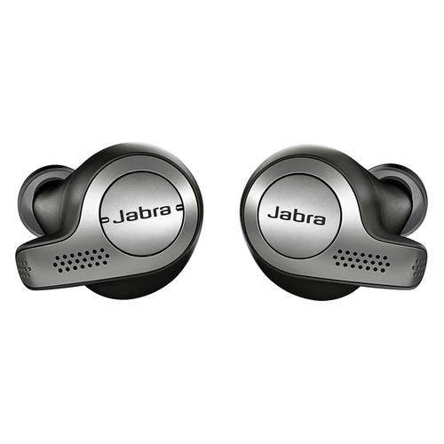 Наушники с микрофоном JABRA Elite 65t, Bluetooth, вкладыши, графит [100-99000000-60]