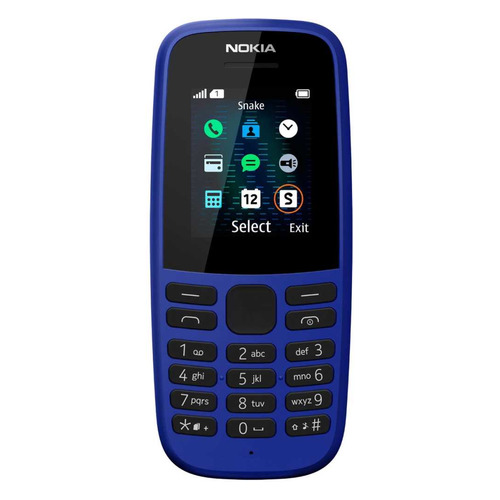 Сотовый телефон Nokia 105 SS TA-1203, синий