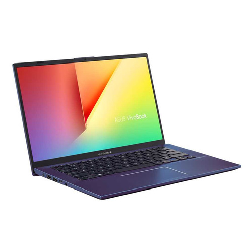 фото Ноутбук asus vivobook x412fa-eb718t, 14", ips, intel core i3 8145u 2.1ггц, 8гб, 256гб ssd, intel uhd graphics 620, windows 10, 90nb0l93-m10840, синий