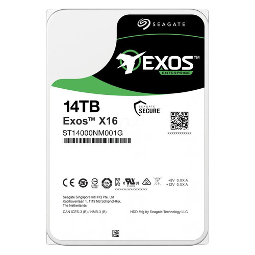 фото Жесткий диск seagate exos x16 st14000nm001g, 14тб, hdd, sata iii, 3.5"