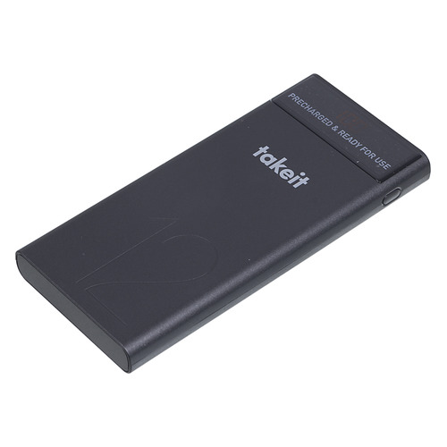 

Внешний аккумулятор (Power Bank) Take It Black, 12000мAч, черный [tktblack12000]