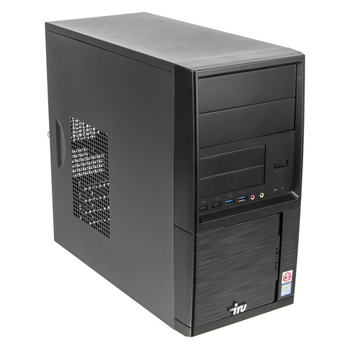 фото Компьютер iru office 313, intel core i3 8100, ddr4 8гб, 240гб(ssd), intel uhd graphics 630, windows 10 professional, черный [1175740]