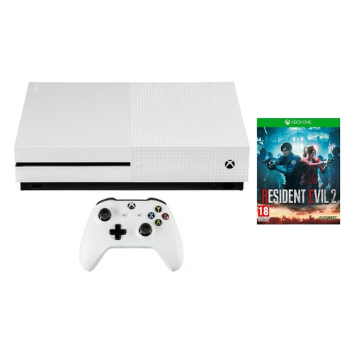 фото Игровая консоль microsoft xbox one s с 1 тб памяти, игрой resident evil 2, белый