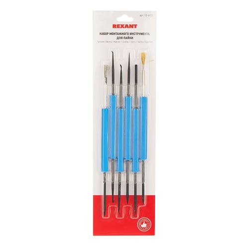 

Набор для пайки REXANT 12-6031, 6шт, 12-6031