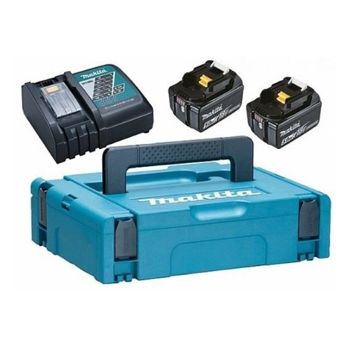 

Батарея аккумуляторная Makita BL1850B, 18В, 5Ач, Li-Ion, ЗУ в комплекте [198311-6], BL1850B