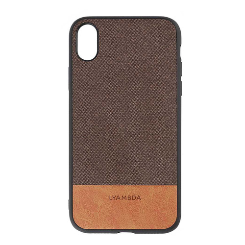 

Чехол (клип-кейс) Lyambda Calypso, для Apple iPhone XR, коричневый [la03-cl-xr-br]