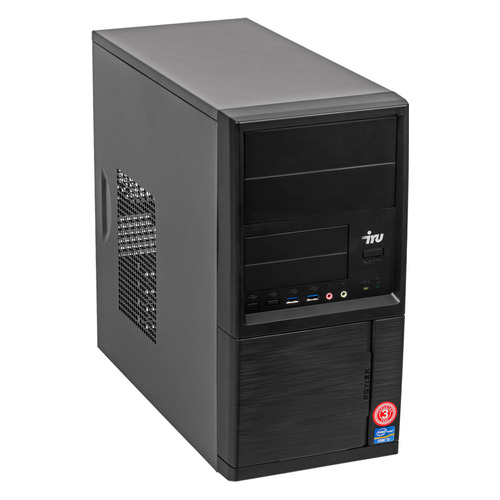 фото Компьютер iru office 223, amd ryzen 3 2200g, ddr4 8гб, 240гб(ssd), amd radeon vega 8, windows 10 professional, черный [1176391]