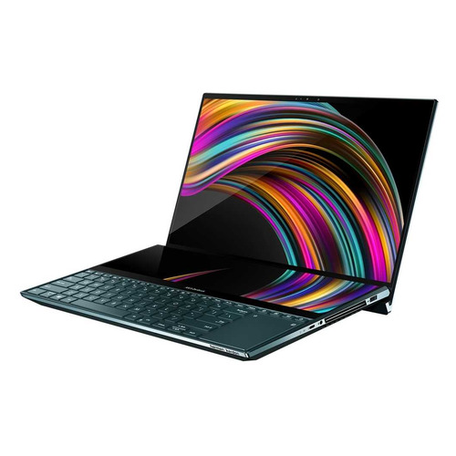 фото Ноутбук asus zenbook pro duo ux581gv-h2002t, 15.6", intel core i7 9750h 2.6ггц, 16гб, 1тб ssd, nvidia geforce rtx 2060 - 6144 мб, windows 10, 90nb0ng1-m00220, темно-синий