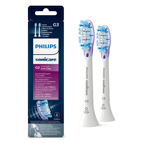 

Сменные насадки Philips Sonicare HX9052/17 G3 Premium Gum Care, 2 шт, HX9052/17 G3 Premium Gum Care