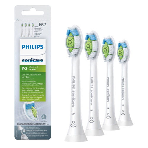 

Сменные насадки Philips Sonicare HX6064/12 W2 Optimal White, 4 шт, HX6064/12 W2 Optimal White