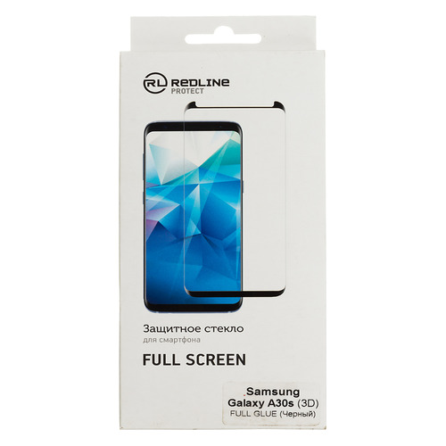 

Защитное стекло для экрана REDLINE для Samsung Galaxy A30s, 1 шт, черный [ут000018625]