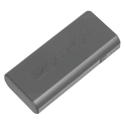 

Внешний аккумулятор (Power Bank) CANYON CNE-CPBF44DG, 4400мAч, темно-серый [h2cnecpbf44dg]