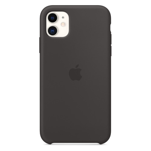 фото Чехол (клип-кейс) apple silicone case, для apple iphone 11, черный [mwvu2zm/a]