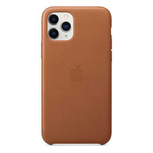 фото Чехол (клип-кейс) apple leather case, для apple iphone 11 pro max, коричневый [mx0d2zm/a]