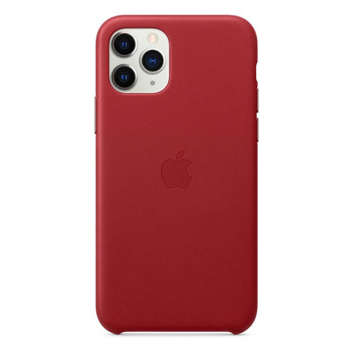 фото Чехол (клип-кейс) apple leather case, для apple iphone 11 pro max, красный [mx0f2zm/a]