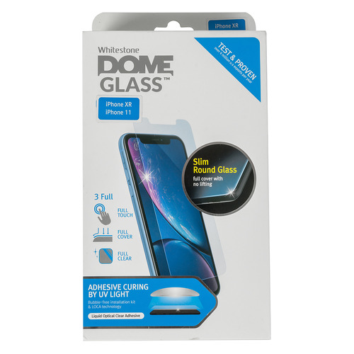 

Защитное стекло для экрана Whitestone Dome для Apple iPhone XR/11 антиблик, 3D, 1 шт, Whitestone Dome