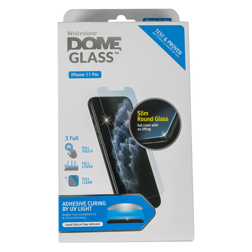 

Защитное стекло для экрана Whitestone Dome для Apple iPhone 11 Pro антиблик, 3D, 1 шт, Whitestone Dome