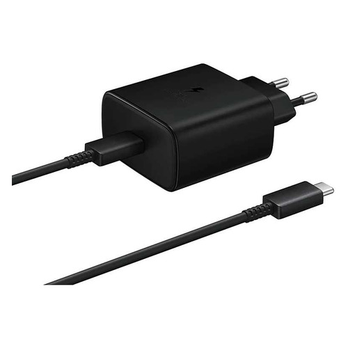 фото Сетевое зарядное устройство samsung ep-ta845, usb type-c, usb type-c, 3a, черный