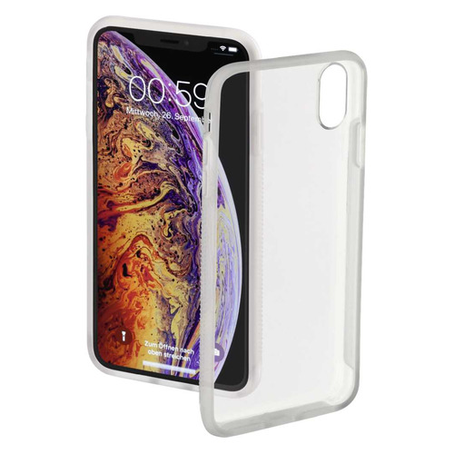 Чехол (клип-кейс) HAMA Ultra Slim, для Apple iPhone XS, черный [00184267] HAMA