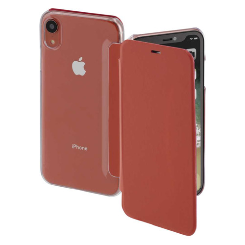 Чехол (флип-кейс) HAMA Clear, для Apple iPhone XR, желтый/прозрачный [00185754] HAMA