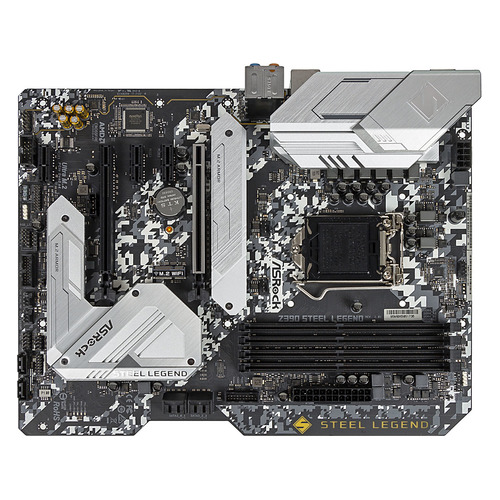 фото Материнская плата asrock z390 steel legend, lga 1151v2, intel z390, atx, ret