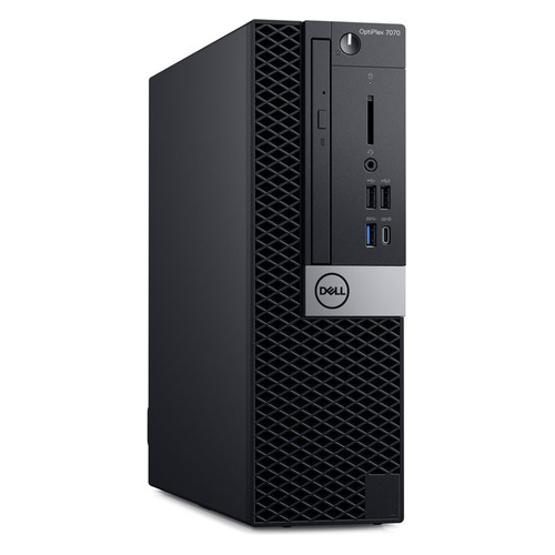 фото Компьютер dell optiplex 7070, intel core i7 9700, ddr4 8гб, 1000гб, 256гб(ssd), amd radeon rx 550 - 4096 мб, dvd-rw, cr, windows 10 professional, черный и серебристый [7070-6770]