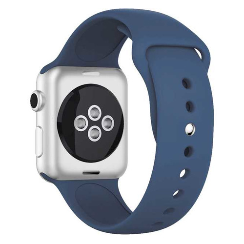 Ремешок DF iClassicband-02 для Apple Watch Series 3/4/5 синий (DF ICLASSICBAND-02 (BLUE)) DF
