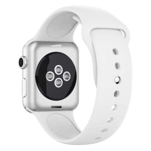 Ремешок DF iClassicband-02 для Apple Watch Series 3/4/5 белый (DF ICLASSICBAND-02 (WHITE)) DF