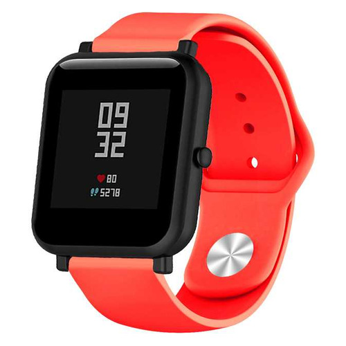 Ремешок DF xiClassicband-01 для Xiaomi Amazfit Bip красный (DF XICLASSICBAND-01 (RED)) DF