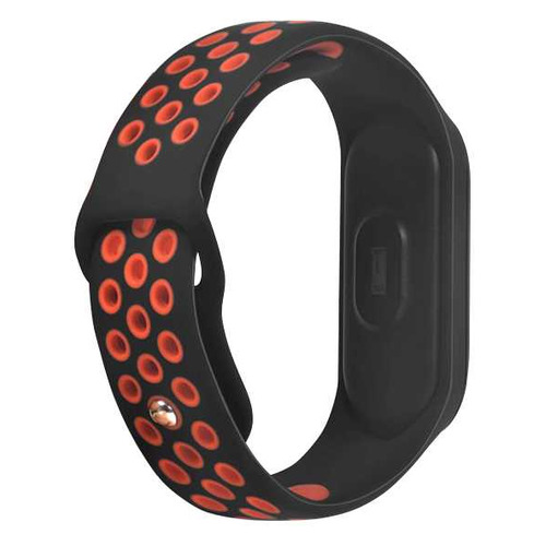 Ремешок DF xiSportband-02 для Xiaomi Mi Band 3/4 черный/зеленый (DF XISPORTBAND-02(BLACK/GREEN)) DF