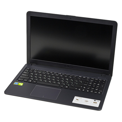 

Ноутбук ASUS VivoBook A543UB-DM1431T, 15.6", Intel Pentium 4417U 2.3ГГц, 4Гб, 256Гб SSD, nVidia GeForce Mx110 - 2048 Мб, Windows 10, 90NB0IM7-M21020, черный