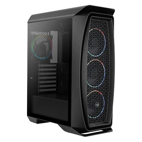 

Корпус ATX Aerocool Aero One Eclipse-G-BK-v1, Midi-Tower, без БП, черный [accm-pb17143.11], Aero One Eclipse-G-BK-v1